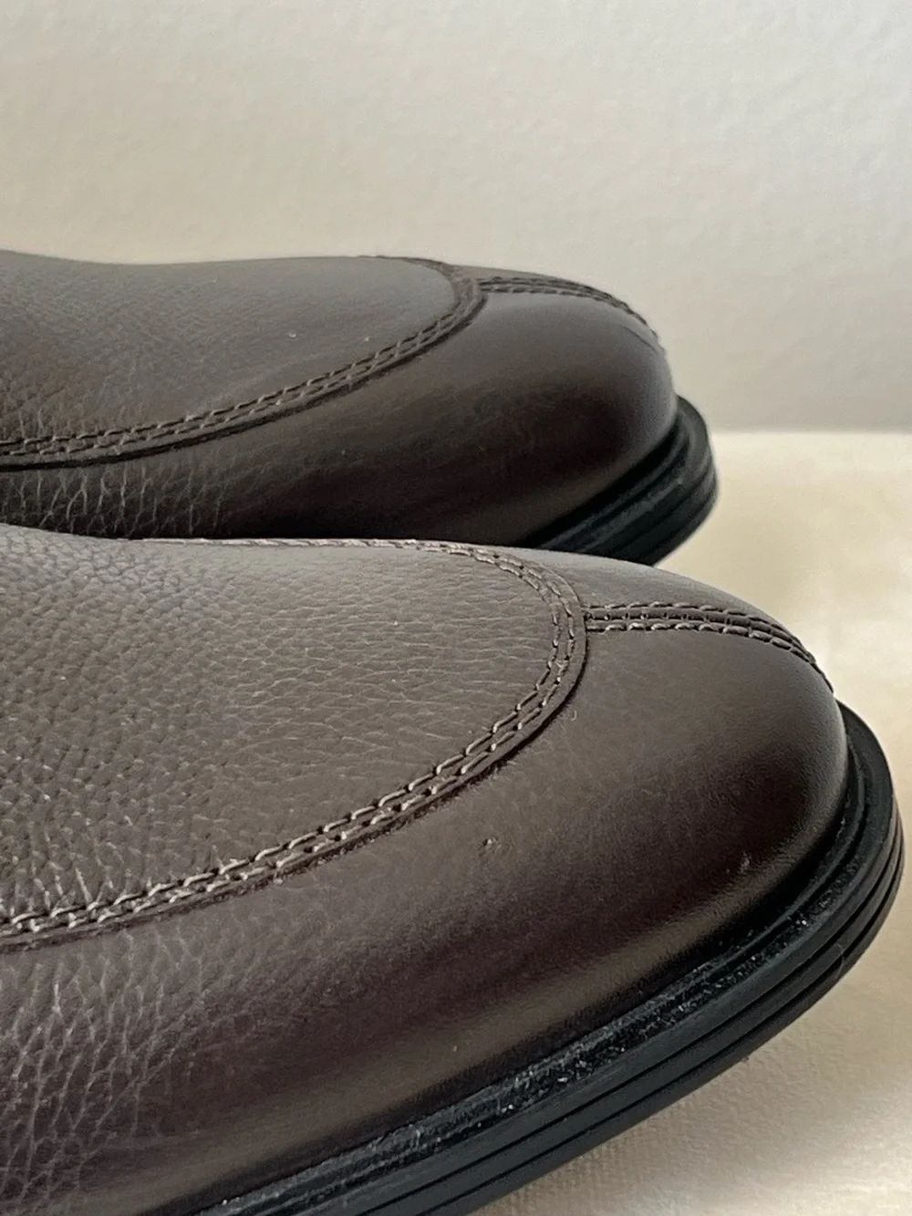 CLARKS Whiddon Apron Leather Datk Brown Oxford Size 13